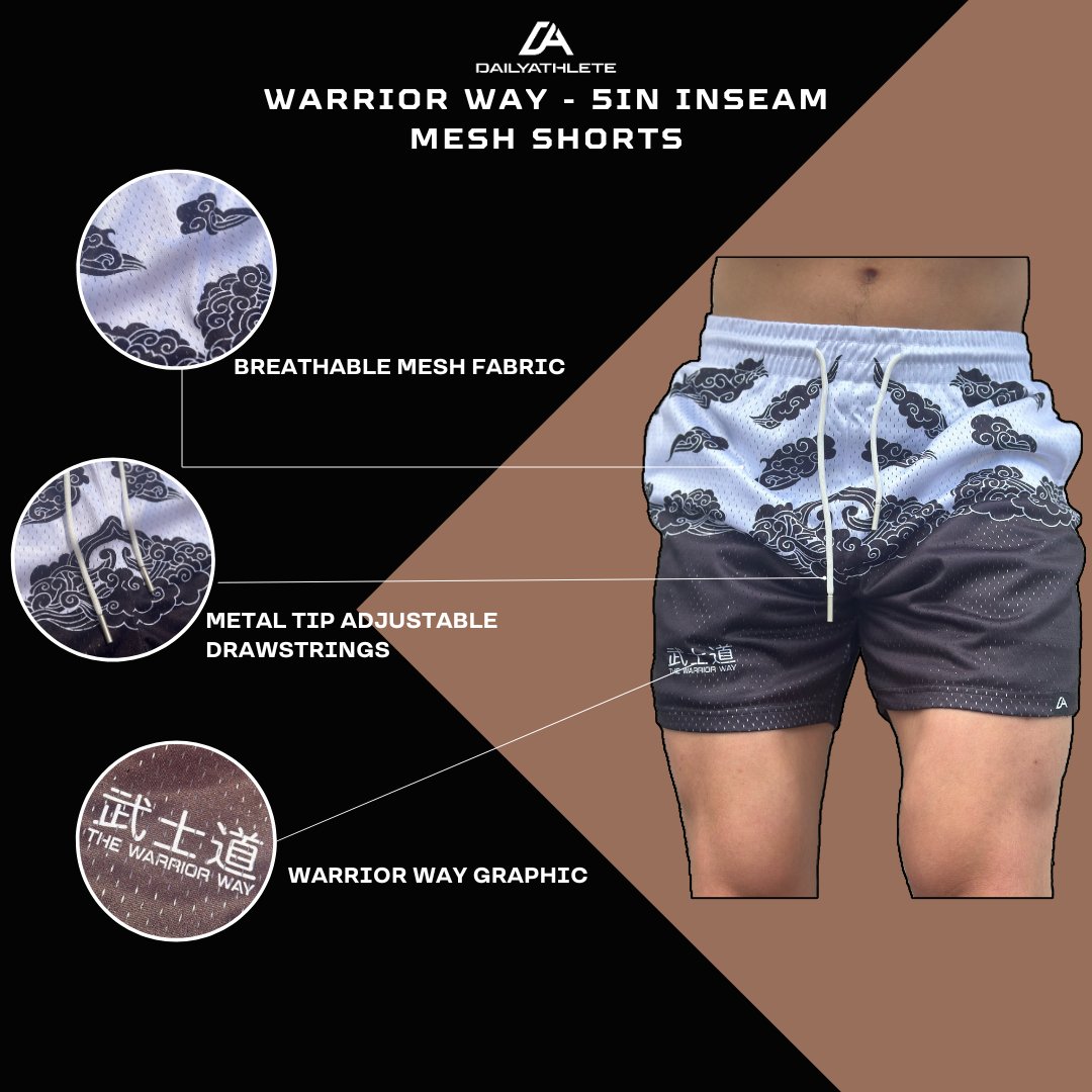 Mesh Shorts 5" Inseam - Warrior Way - Daily Athlete